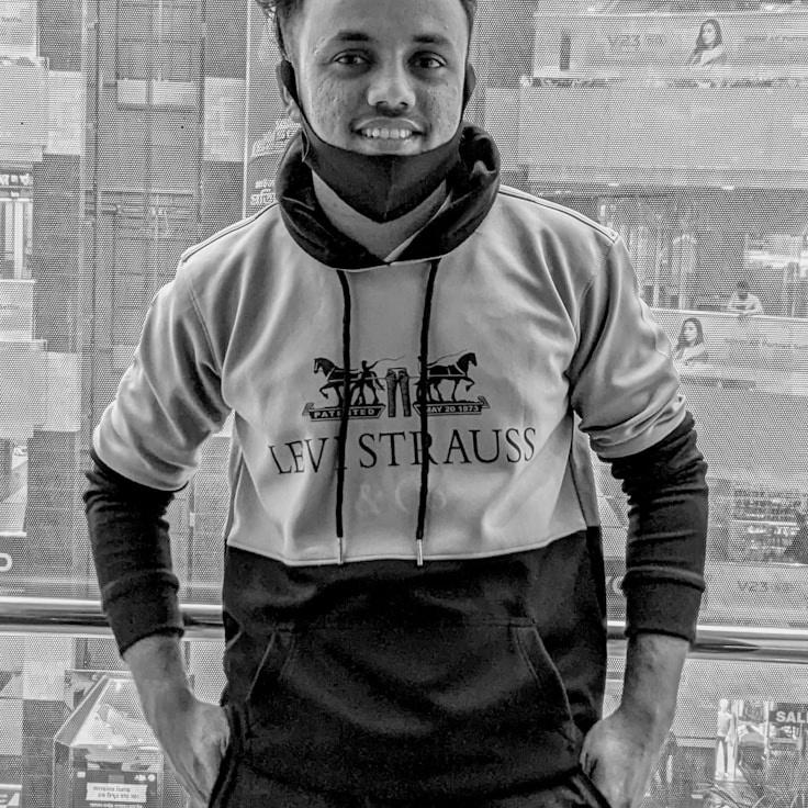 Portrait of Mira Calderon, group coordinator and fusion cooking expert